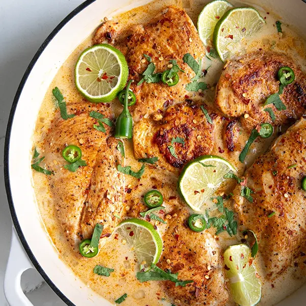 Coconut Lime Chicken with White Rice (GF)