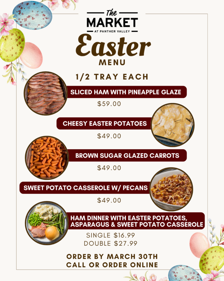 Easter Menu 2026