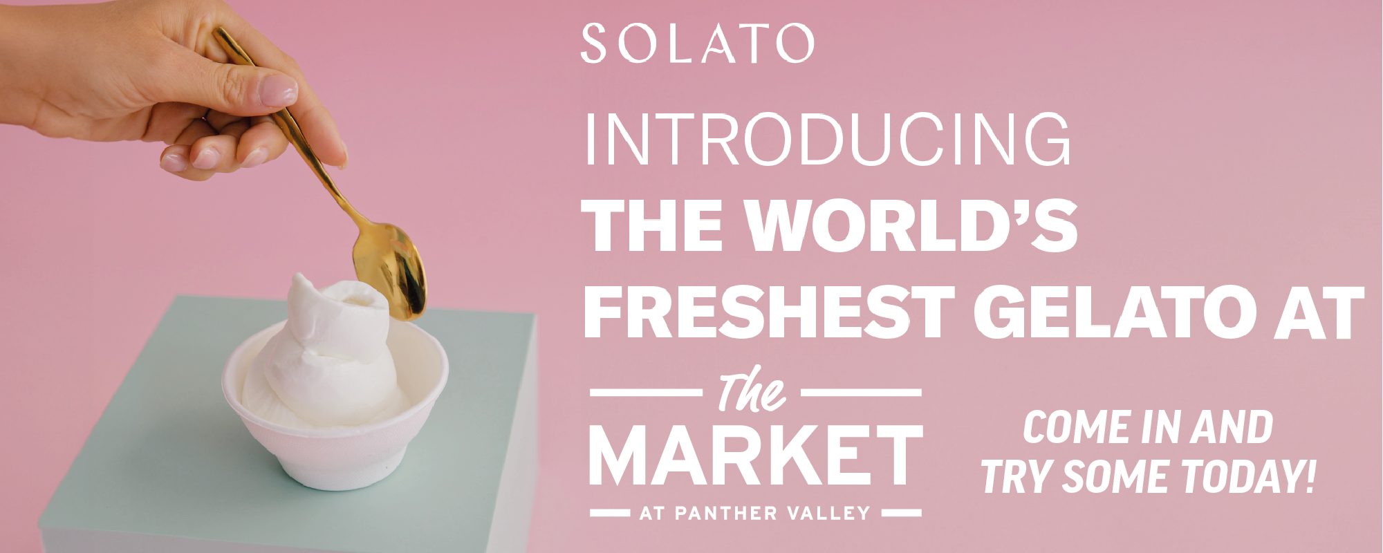 SOLATO The World's Freshest Gelato, now at The Market