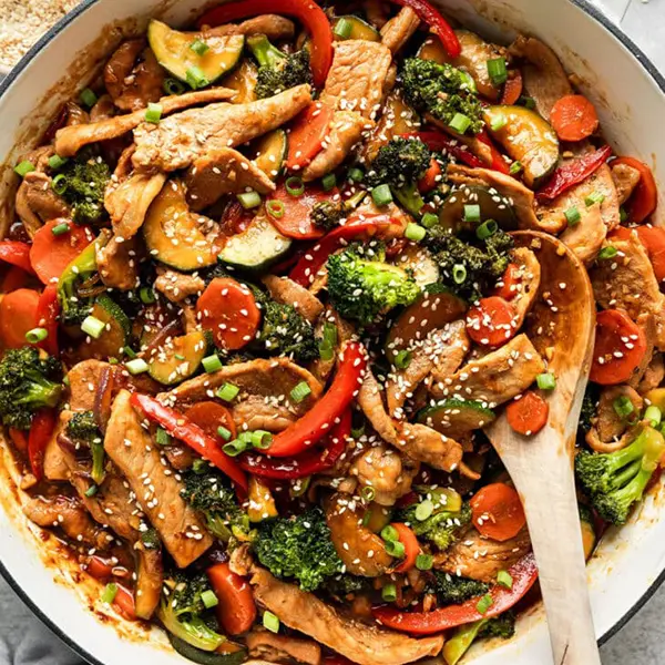 Orange Pork Tenderloin Stir-Fry
