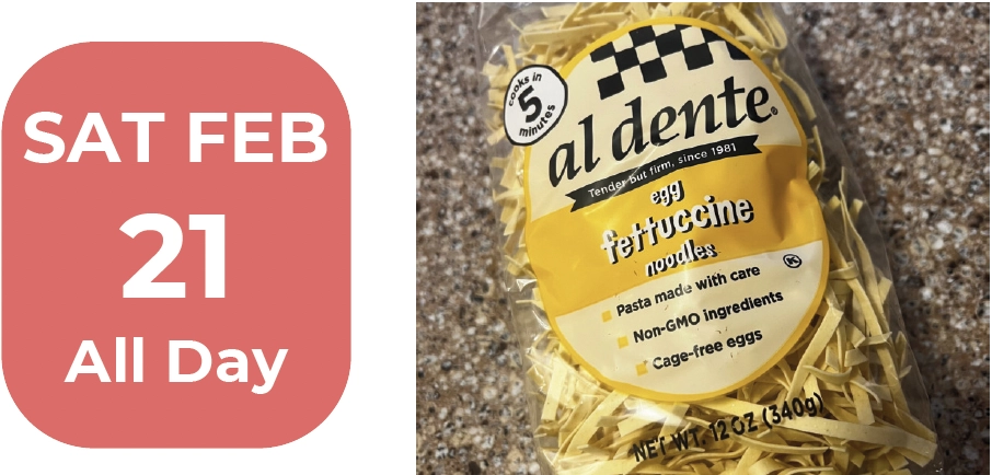 Pasta Palooza (20% Off Pasta)