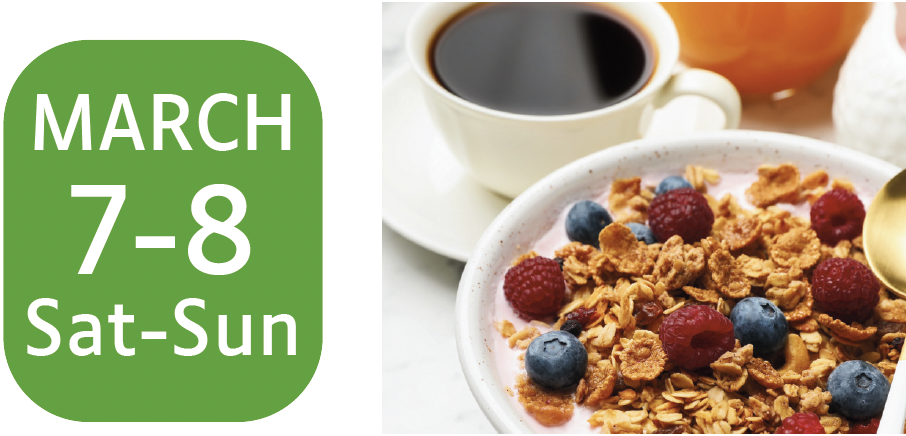March 7-8: Free Coffee with Breakfast Menu Item