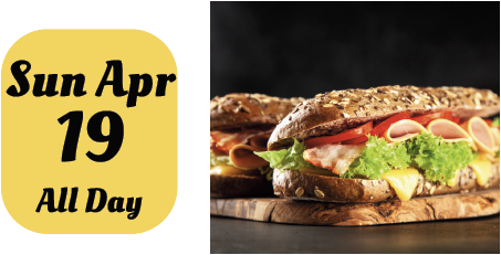 BOGO 50% Off All Subs: Sun, April 19, All Day