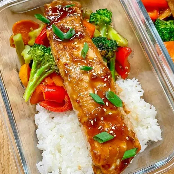 Teriyaki Salmon Rice Bowl