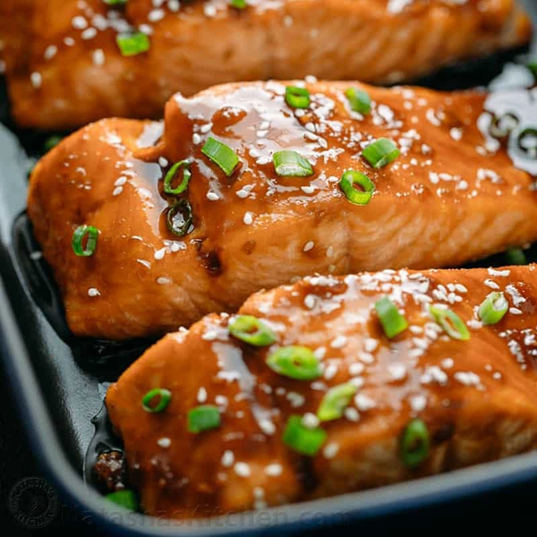 Teriyaki Salmon over Quinoa