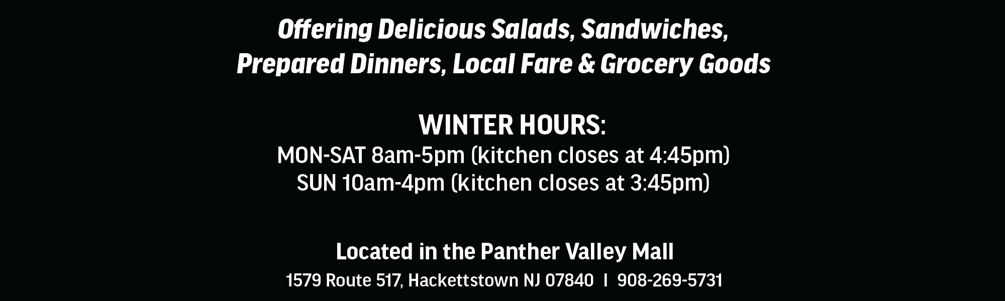 Winter Hours